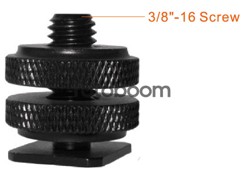 S-021 Adaptador Hot Shoe a macho 3/8 S-021 Adaptador Hot Shoe a macho 3/8