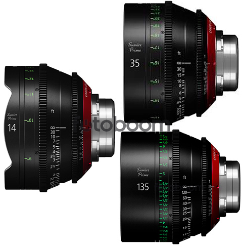 KIT SUMIRE CN-E 14mm/35mm/135mm (METERS) KIT SUMIRE CN-E 14mm/35mm/135mm (METERS)