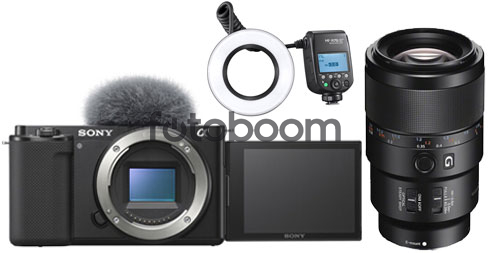 ZV-E10 + 90mm f/2.8 Macro + MF-R76SPLUS ODONT KIT - + 100EU CASHBACK - BLACK FRIDAY SONY