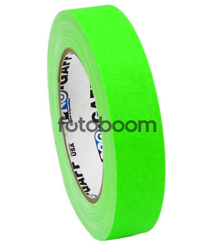 Cinta Gaffer 24mm x 22.8m (Verde Fluorescente)