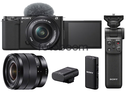 ZV-E10 + 16-50mm f/3,5-5,6 OSS E + 10-18mm f/4 OSS + GPVPT2BT + ECM-W2BT - BLACK FRIDAY SONY ZV-E10 + 16-50mm f/3,5-5,6 OSS E + 10-18mm f/4 OSS + GPVPT2BT + ECM-W2BT - BLACK FRIDAY SONY