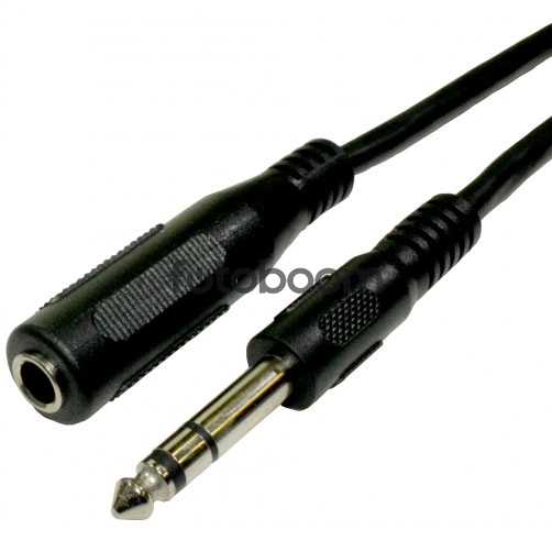 6,3mm macho a hembra estéreo (3m)