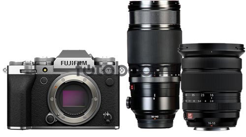 X-T5 Plata + 16-55mm f/2,8 II + 50-140mm f/2,8 + 200E BONIFICACION X + 10% EXPERIENCE DAY X-T5 Plata + 16-55mm f/2,8 II + 50-140mm f/2,8 + 200E BONIFICACION X + 10% EXPERIENCE DAY