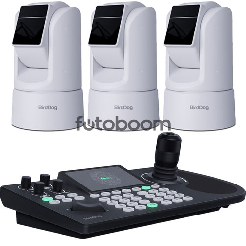Kit 3x O4 Outdoor 4K 30x (Blanca) + KBD Kit 3x O4 Outdoor 4K 30x (Blanca) + KBD