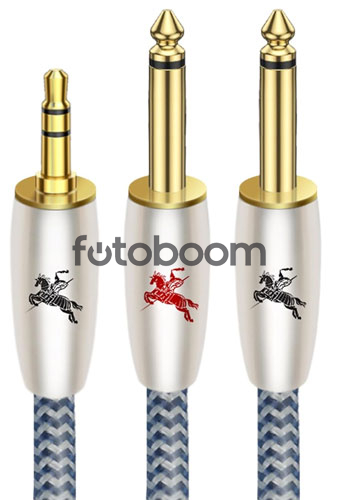 Jack 3.5mm a Doble 6.35mm Jack 3.5mm a Doble 6.35mm