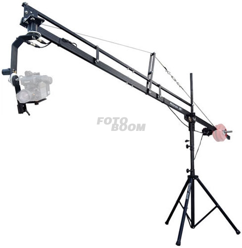Grua 4,27m + jib Stand + Pan Tilt Head Jr. y Power pack