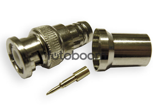 Conector BNC Aéreo Macho Crimpar RG213 Conector BNC Aéreo Macho Crimpar RG213