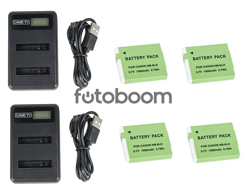 Kit 4x NB-6L Waero Kit 4x NB-6L Waero