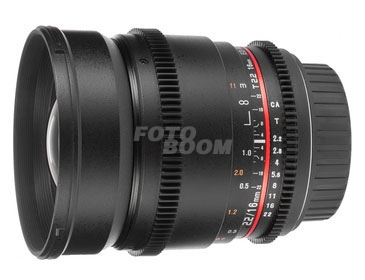 16mm T2.2 ED AS UMC CS VDSLR II Nikon F (APS-C) - LIQUIDACION