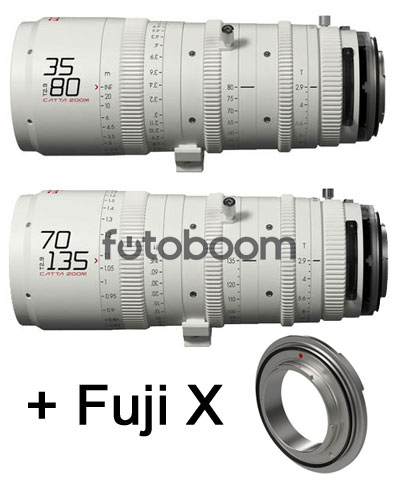 KIT CATTA ZOOM 35-80mm/70-135mm X-Mount (Blanco)