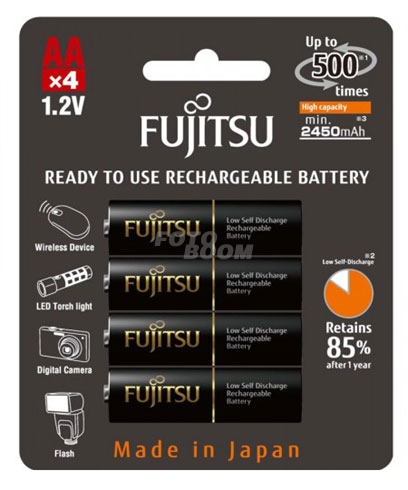 LR06 AA x4 2450mAh Recargable