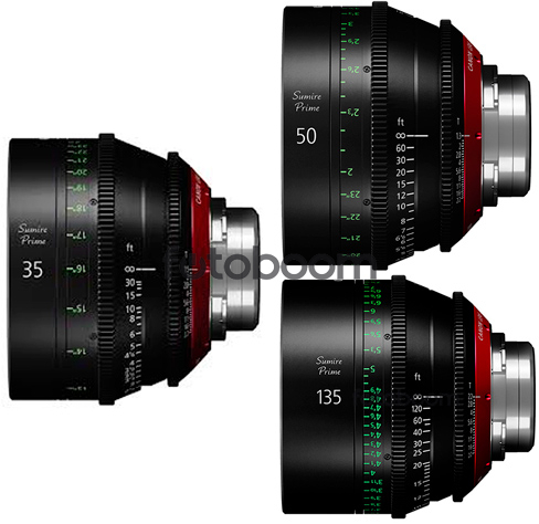 KIT SUMIRE CN-E 35mm/50mm/135mm (FEET) KIT SUMIRE CN-E 35mm/50mm/135mm (FEET)