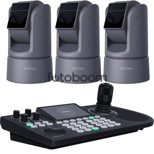 Kit 3x O4 Outdoor 4K 30x (Gris) + KBD Kit 3x O4 Outdoor 4K 30x (Gris) + KBD