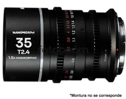 35mm T/2.4 Nanomorph 1.5x (Plata, Sony E) - BLACK FRIDAY LAOWA