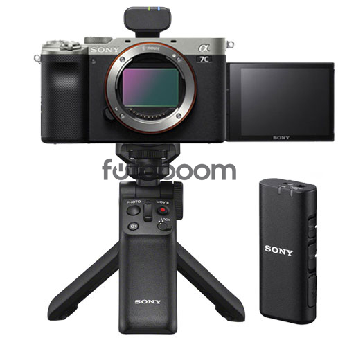 Alpha A7C Plata + ECM-W2BT + GPVPT2BT - BLACK FRIDAY SONY