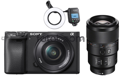 Alpha A6400 + 16-50mm f/3,5-5,6 OSS E + 90mm f/2.8 Macro + MF-R76SPLUS ODONT KIT - + 100EU CASHBACK - BLACK FRIDAY SONY