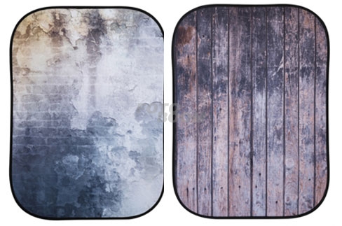 Fondo Plegable DERELICT WALL/ WOODEN FENCE