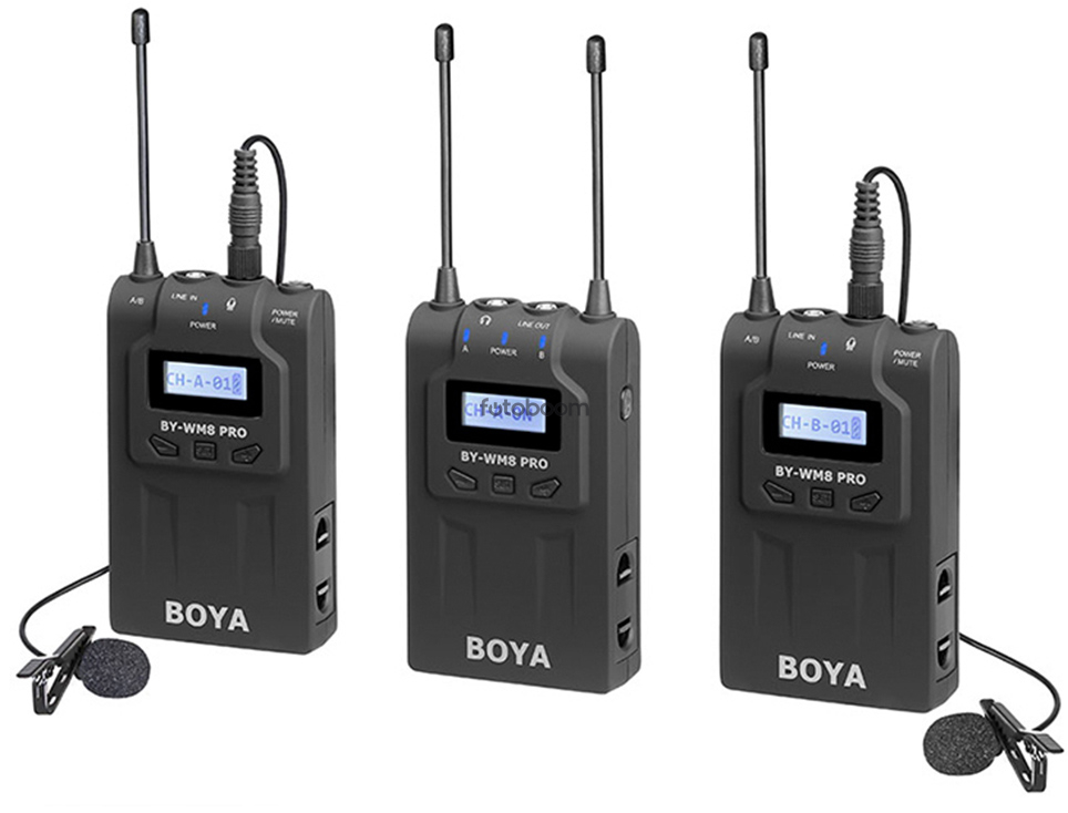 BY-WM8PROK2 2TX+1RX Kit UHF Pro BY-WM8PROK2 2TX+1RX Kit UHF Pro