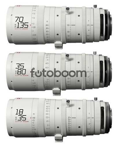 KIT CATTA ZOOM 18-35mm/35-80mm/70-135mm E-Mount (Blanco) KIT CATTA ZOOM 18-35mm/35-80mm/70-135mm E-Mount (Blanco)
