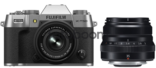 X-T50 Plata + 15-45mm f/3.5-5.6 XC OIS PZ + 35mm f/2,0R XF Pancake Negro + 200E BONIFICACION X + 10% EXPERIENCE DAY X-T50 Plata + 15-45mm f/3.5-5.6 XC OIS PZ + 35mm f/2,0R XF Pancake Negro + 200E BONIFICACION X + 10% EXPERIENCE DAY