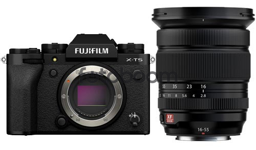 X-T5 Negra + 16-55mm f/2,8 XF R LM WR II con 250E Descuento Directo Fuji + 10% EXPERIENCE DAY