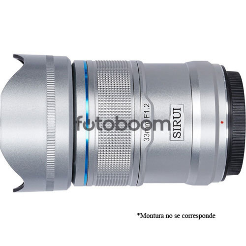 33mm F1.2 Sniper (APS-C, Plata, E-Mount)