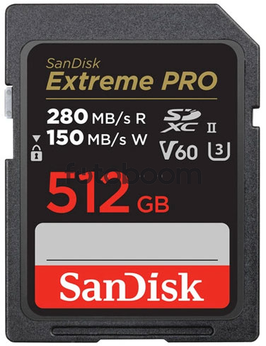 Secure Digital EXTREME PRO SDXC 512GB V60 280MB/s Secure Digital EXTREME PRO SDXC 512GB V60 280MB/s