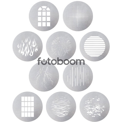 Kit 10x Gobo Spotlight Max Size A Kit 10x Gobo Spotlight Max Size A