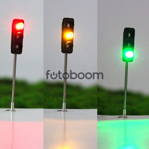 3X Semáforos con 3 Luces LED