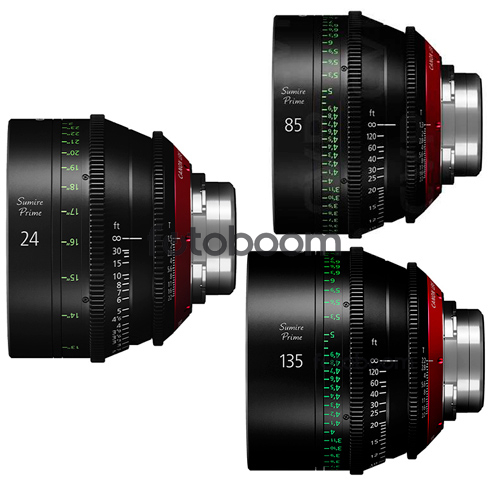 KIT SUMIRE CN-E 24mm/85mm/135mm (METERS) KIT SUMIRE CN-E 24mm/85mm/135mm (METERS)