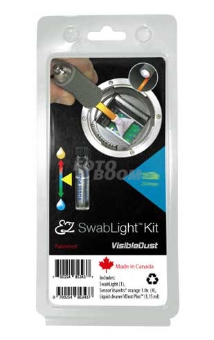 Kit EZ SwabLight + Vdust + Bastoncillos naranja 1.6x