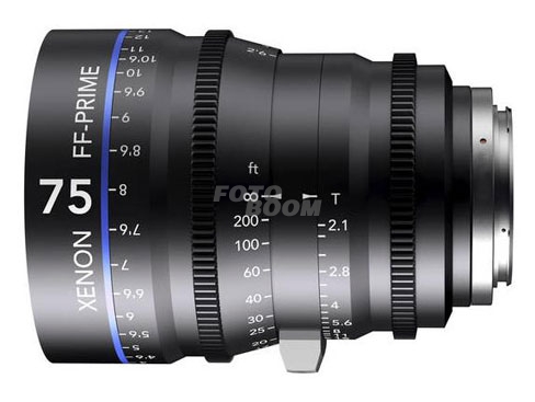 75mm f/2.1 Xenon FF-Prime Montura Nikon F 75mm f/2.1 Xenon FF-Prime Montura Nikon F