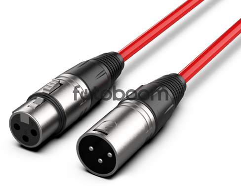 XLR Macho ? XLR Hembra 6m Rojo