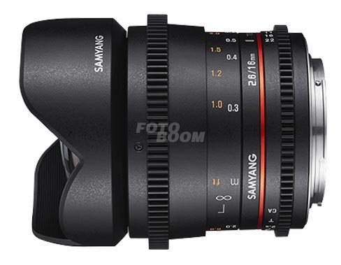 16mm T2.6 ED AS UMC VDSLR II Nikon F
