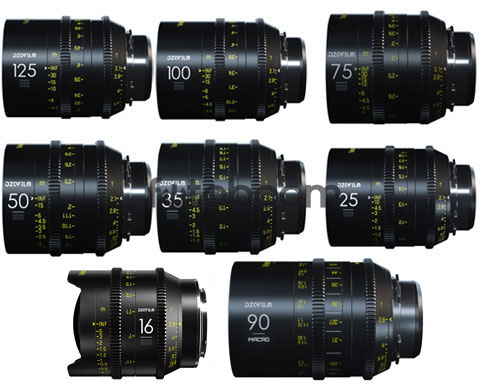 KIT VESPID 8-Lens 16/25/35/50/75/90 Macro/100/125 (FF, PL+EF) - PROMO VESPID DZOFilm