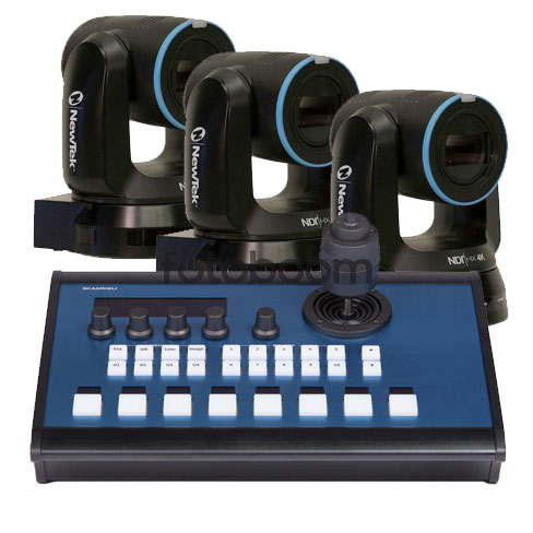 Kit 3 x PTZ4K NDI + Skaarhoj PTZPRO