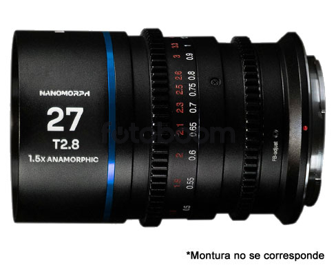 27mm T/2.8 Nanomorph 1.5x (Azul, Sony E) - BLACK FRIDAY LAOWA 27mm T/2.8 Nanomorph 1.5x (Azul, Sony E) - BLACK FRIDAY LAOWA