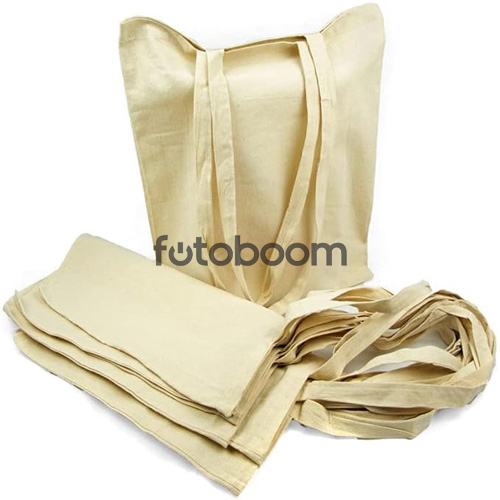 Bolsa algodón natural 41 x 37 cm (x10)