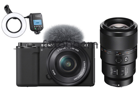 ZV-E10 + 16-50mm f/3,5-5,6 OSS E + 90mm f/2.8 Macro + MF-R76SPLUS ODONT KIT - + 100EU CASHBACK - BLACK FRIDAY SONY