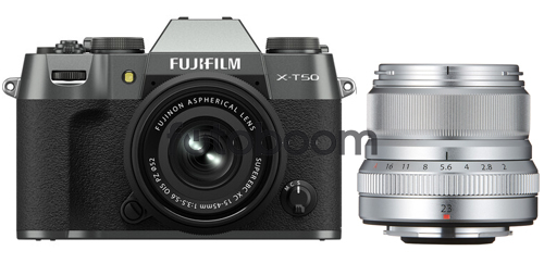 X-T50 Plata Carbón + 15-45mm f/3.5-5.6 XC OIS PZ + 23mm f/2 R WR Plata + 200E BONIFICACION X + 10% EXPERIENCE DAY X-T50 Plata Carbón + 15-45mm f/3.5-5.6 XC OIS PZ + 23mm f/2 R WR Plata + 200E BONIFICACION X + 10% EXPERIENCE DAY