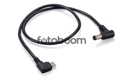 Micro USB a 90 grados 2.1mm DC Nucleus Nano