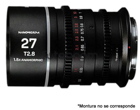 27mm T/2.8 Nanomorph 1.5x (Plata, MFT) - BLACK FRIDAY LAOWA 27mm T/2.8 Nanomorph 1.5x (Plata, MFT) - BLACK FRIDAY LAOWA