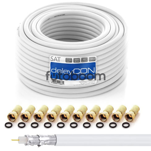 Cable Coaxial Sat 20m (130dB) Cable Coaxial Sat 20m (130dB)