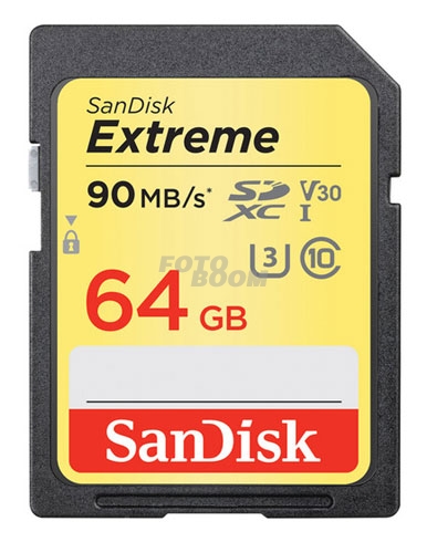Secure Digital EXTREME SDHC 64Gb V3 90Mb/s