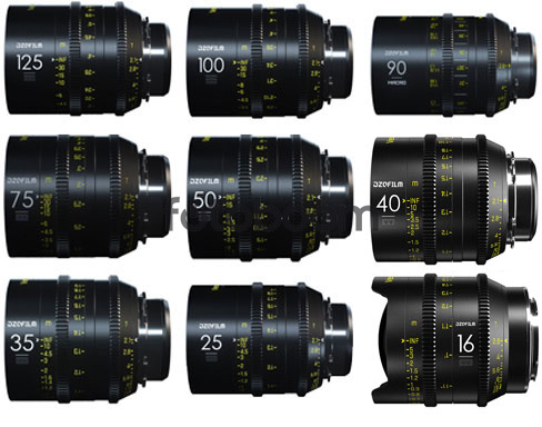 KIT VESPID 9-Lens 16/25/35/40/50/75/90 Macro/100/125 (FF, PL+EF) - PROMO VESPID DZOFilm
