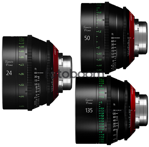 KIT SUMIRE CN-E 24mm/50mm/135mm (FEET) KIT SUMIRE CN-E 24mm/50mm/135mm (FEET)