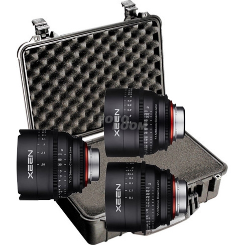 KIT XEEN 24mm/50mm/85mm MFT + Peli 1500 Foam KIT XEEN 24mm/50mm/85mm MFT + Peli 1500 Foam