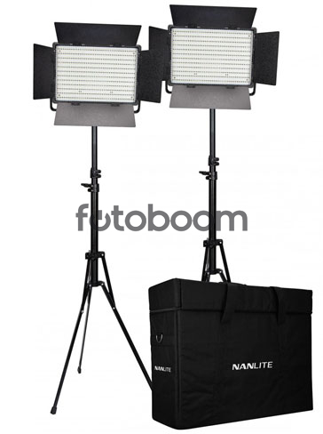 Kit 2 Paneles CN1200CSA LED Bicolor + Maleta