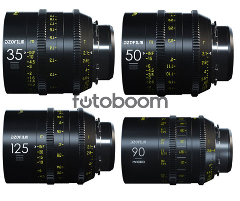 KIT VESPID 4-Lens 35mm/50mm/90mm Macro/125mm (FF, PL+EF) - PROMO VESPID DZOFilm