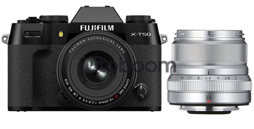 X-T50 Negra + 16-50mm f/2.8-4.8 XF R LM WR + 23mm f/2 R WR Plata + 200E BONIFICACION X + 10% EXPERIENCE DAY